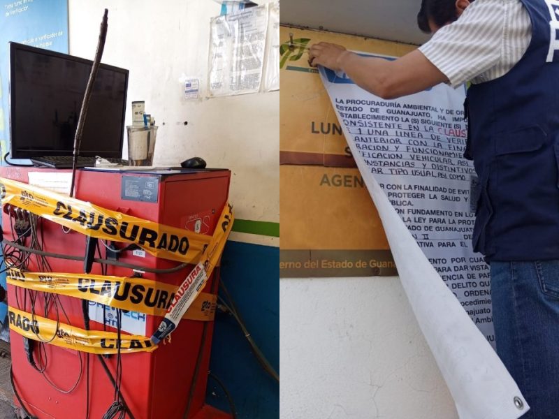 Clausuran centro de verificación vehicular en Irapuato por denuncias