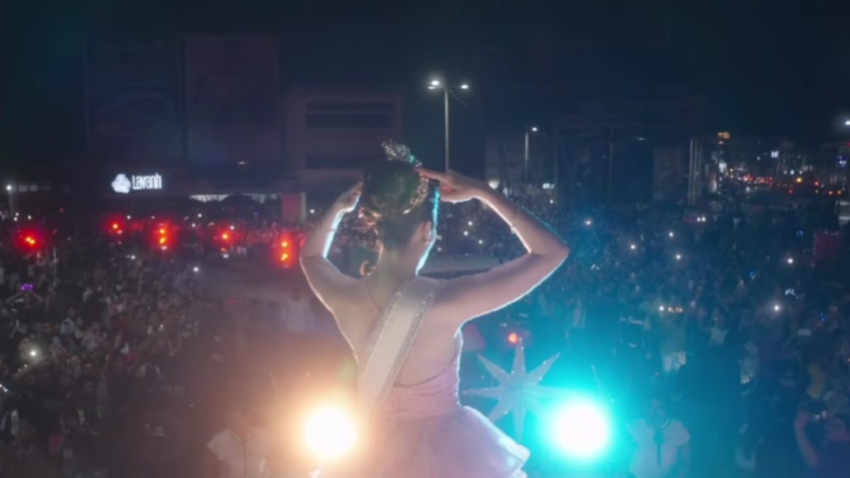 Recibimiento de Fátima Bosch en Villahermosa Tabasco